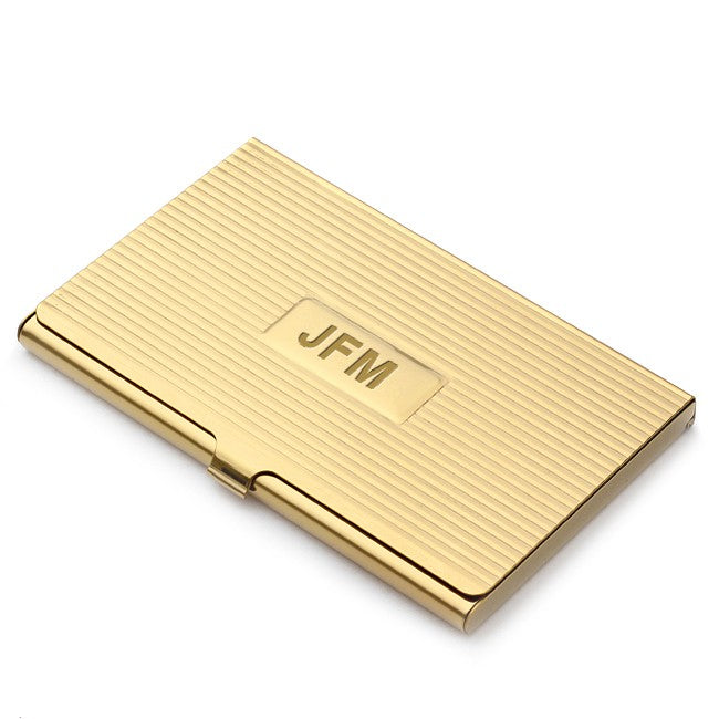 Brass Engraved Business Card Case - Executive Gift Shoppe