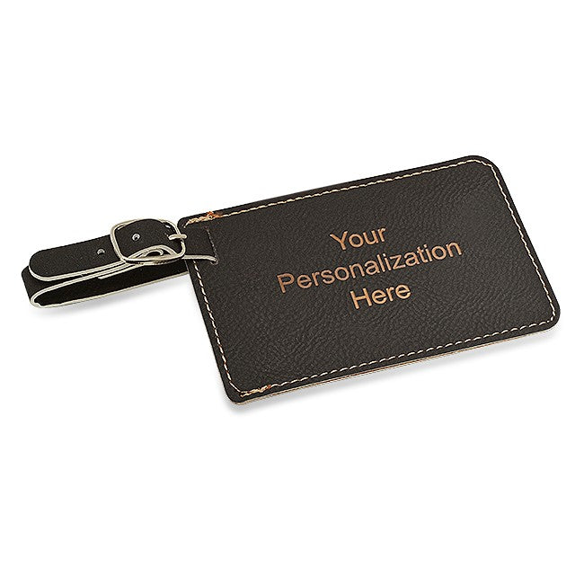Personalized Black Luggage Tag