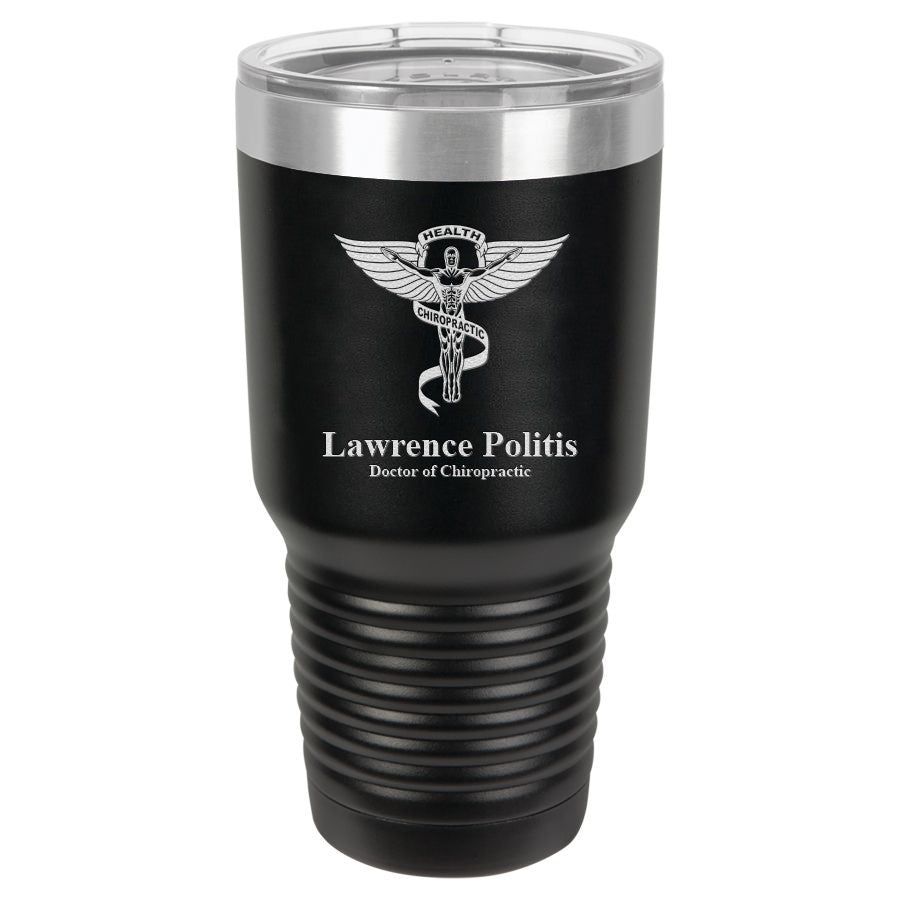 Chiropractor Emblem Personalized 30 Ounce Tumbler
