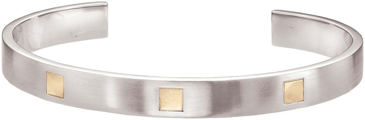 Dolan & Bullock Saint-Tropez Collection Stainless Steel & 14 Karat Gold Men's Bracelet