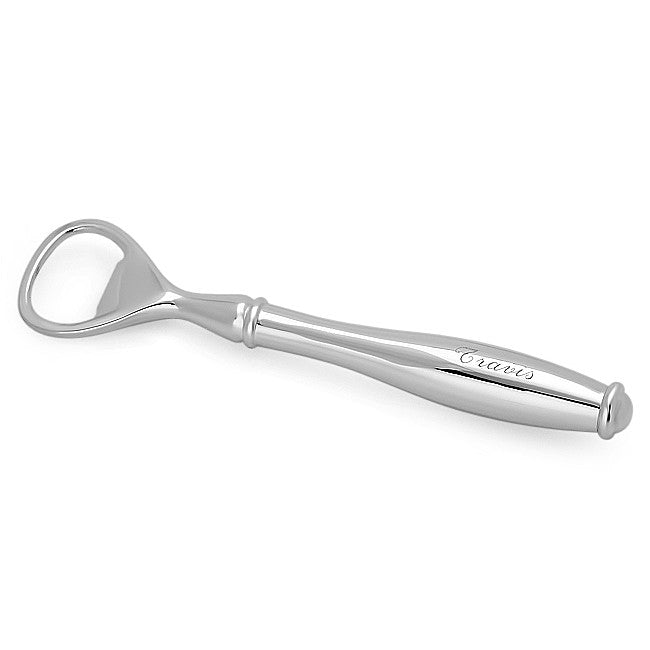 Pearl Silver Finish Bottle Opener
