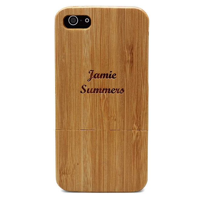 Personalized Bamboo iPhone 5 Case - Discontinued