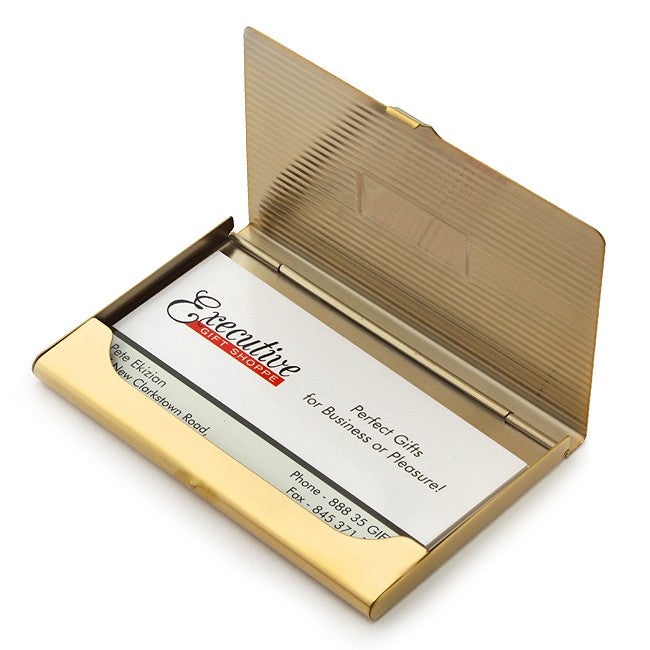 Brass Engraved Business Card Case - Executive Gift Shoppe