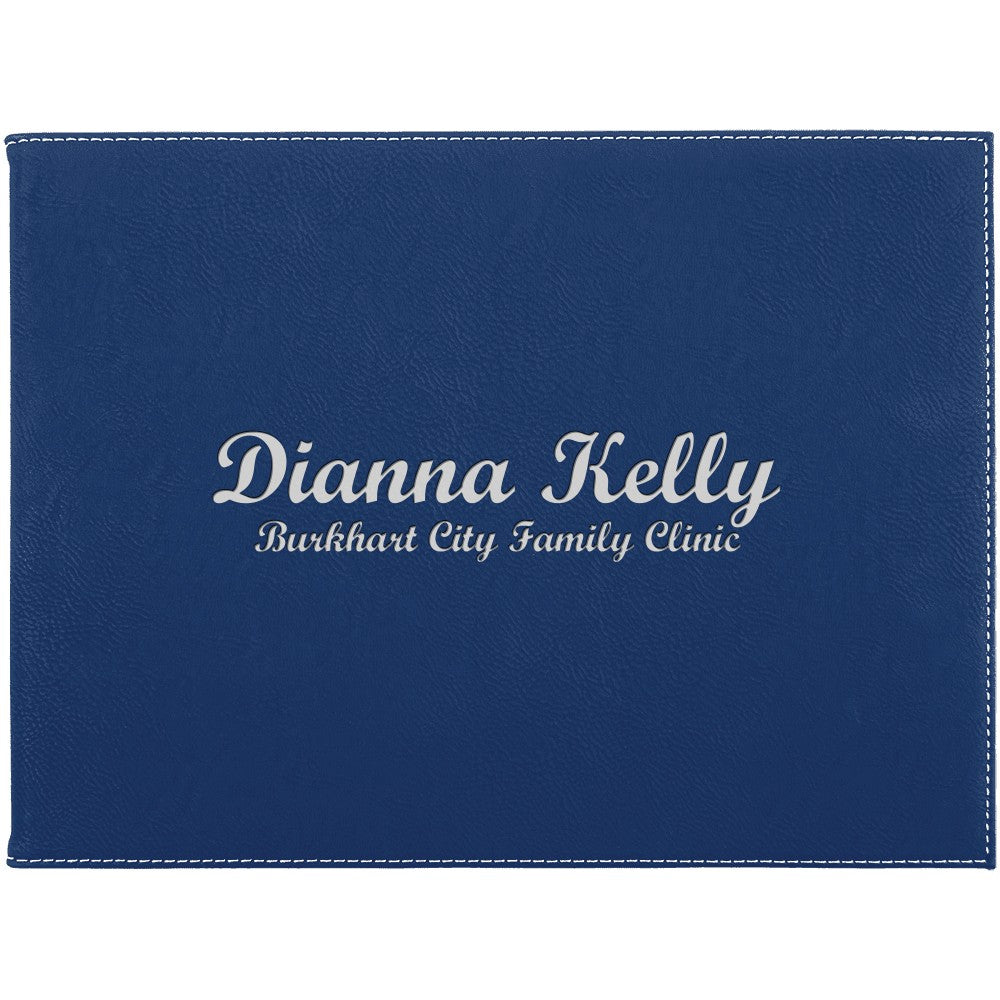 Personalized Blue & Silver Certificate Holder