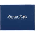 Personalized Blue & Silver Certificate Holder