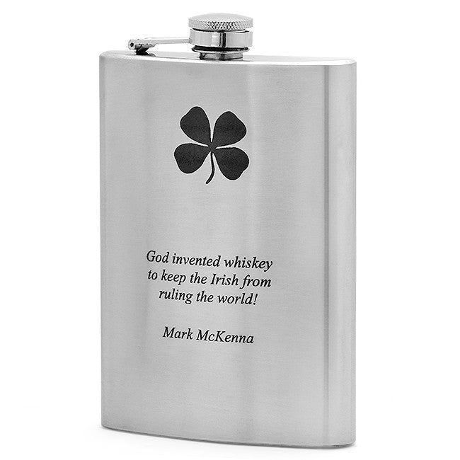 God Invented Whiskey Flask - Executive Gift Shoppe
