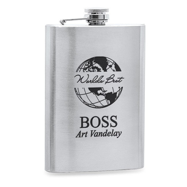 World's Best Boss Stainless Steel Flask
