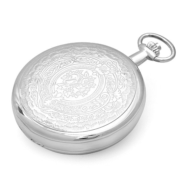 Two Tone Mechanical Charles Hubert Pocket Watch and Chain #3711 - Executive Gift Shoppe