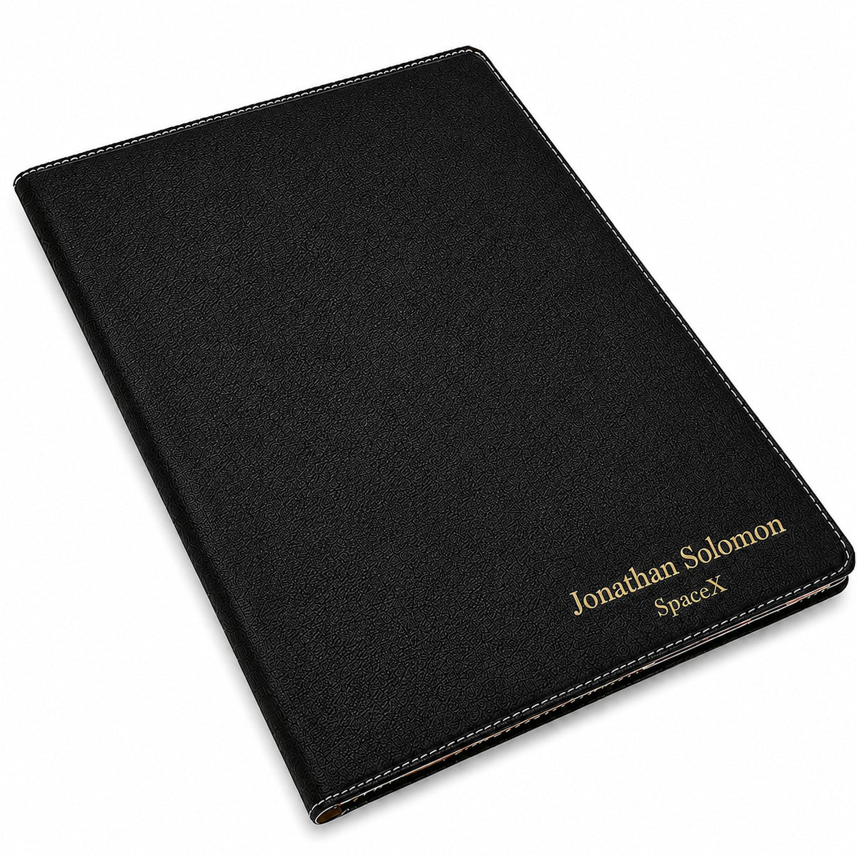Personalized Black Leatherette Portfolio