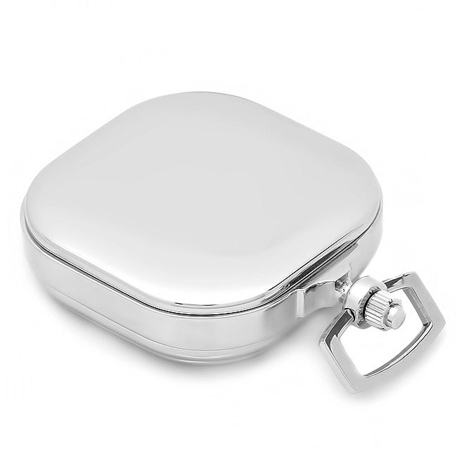 Two Tone Engravable Quartz Pocket Watch & Chain - Executive Gift Shoppe