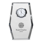 Firefighter Personalized Crystal Desk Clock