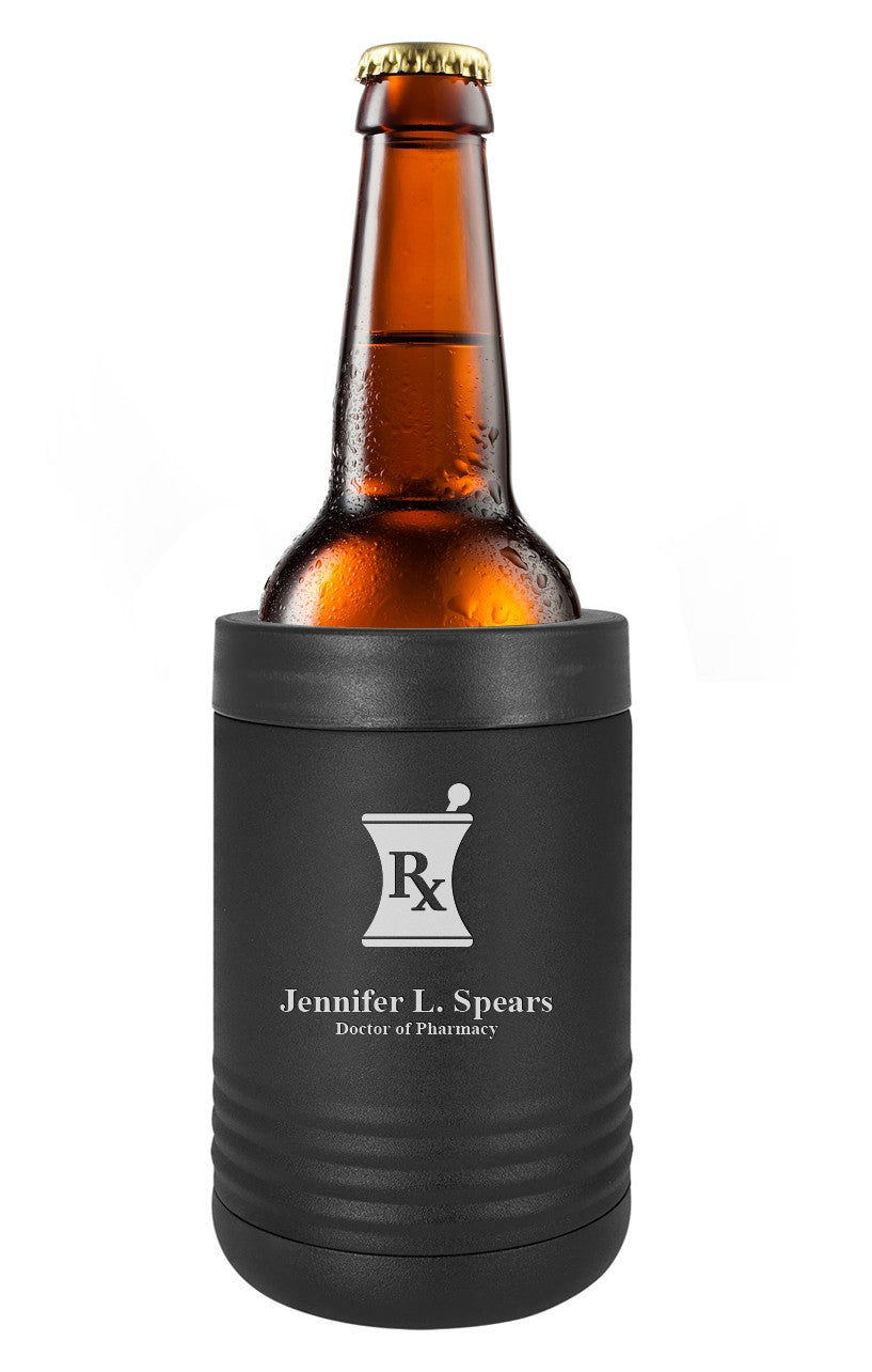 Pharmacist Emblem Personalized Insulated Can & Bottle Holder