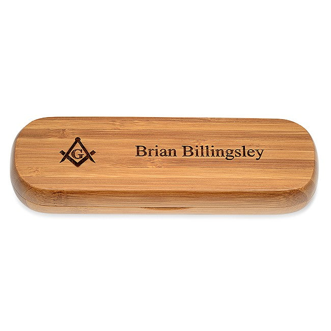 Masonic Bamboo Pen and Box Set - Executive Gift Shoppe
