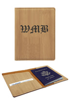 Personalized Bamboo Passport Holder
