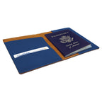 Personalized Blue & Silver Passport Holder