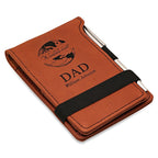 World's Best Dad Rawhide Leatherette Notepad & Pen