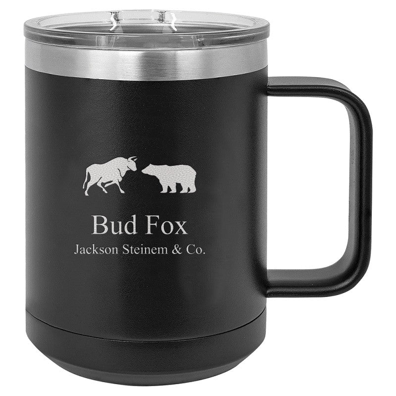 Wall Street Theme Personalized Insulated Polar Camel Coffee Mug