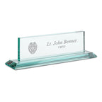 Distinguished Collection Police Theme Personalized Crystal Desktop Name Plate