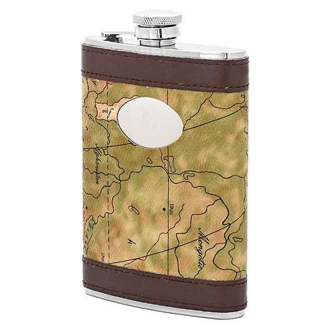 PersonalizedMap Of The World Flask - Executive Gift Shoppe