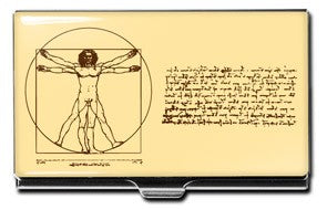 Vitruvian Man Business Card Case - Executive Gift Shoppe