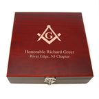Personalized Masonic Flask & Gaming Set - Executive Gift Shoppe