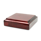 Personalized Rosewood Gavel & Sounding Block Gift Set With Silver Band