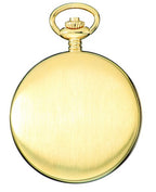 Satin Gold Charles Hubert Pocket Watch & Chain #3906-G - Executive Gift Shoppe