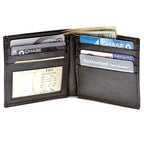 Men's Bifold Lizard Print Italian Leather Credit Card Wallet