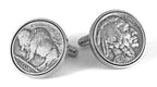 Buffalo Nickel Coin Cufflinks