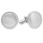 Rope Collection Engraved Stainless Steel Cufflinks Cufflinks