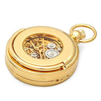 Gold Picture Frame Mechanical Charles Hubert Pocket Watch & Chain #3848 - Executive Gift Shoppe