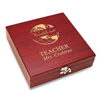 World's Best Teacher Flask & Gaming Set