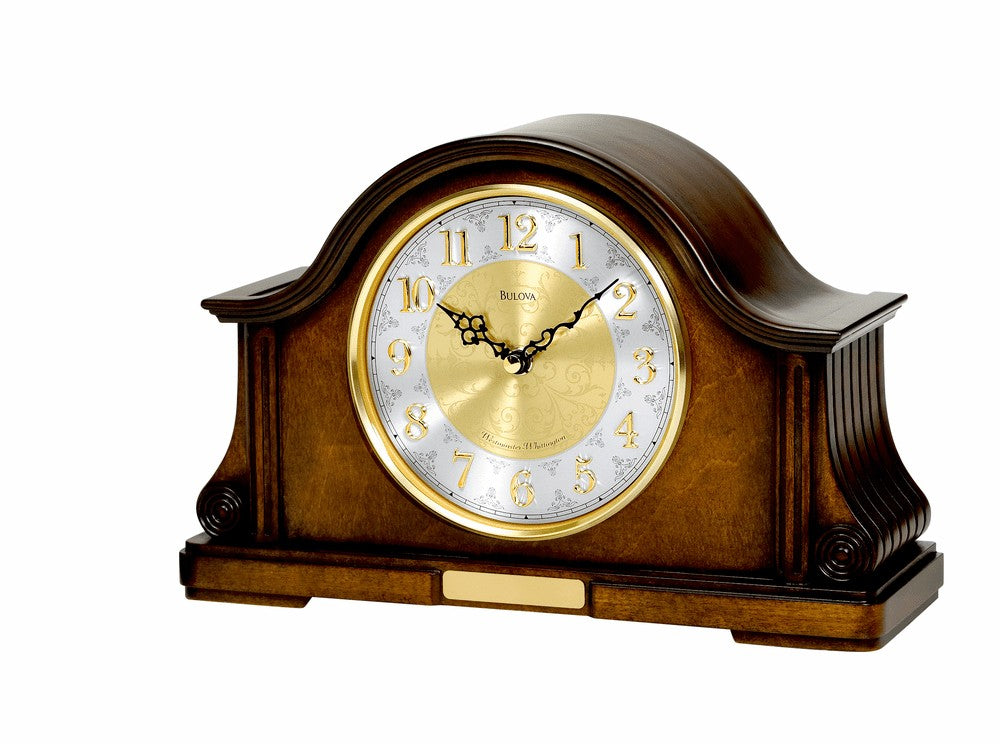 Chadbourne Personalized Chiming Mantel Clock by Bulova