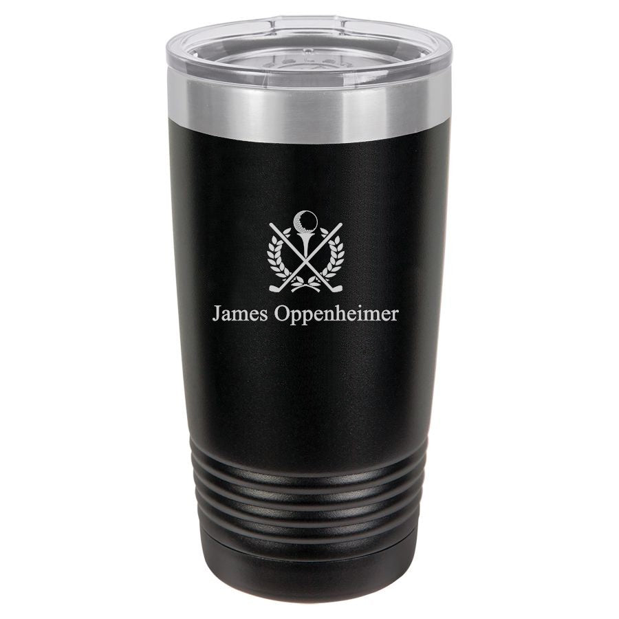 Crossing Golf Clubs Personalized 20 Ounce Black Polar Camel Travel Mug