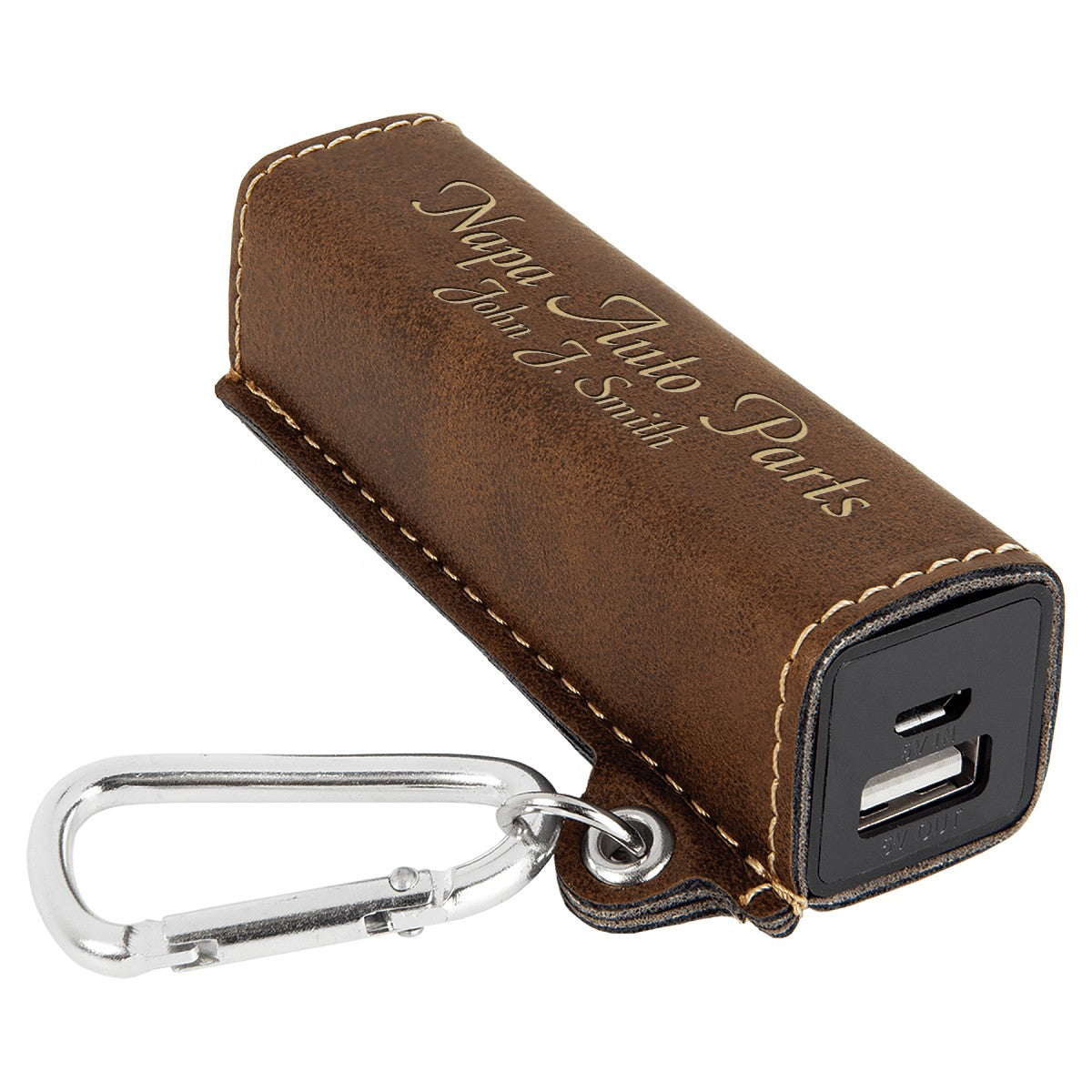 Personalized Dark Brown USB Cell Phone Charger