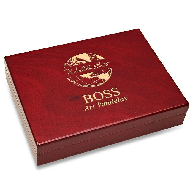 World's Best Boss Piano Finish 30 Cigar Humidor