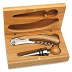 Tuxedo Theme Bamboo 2 Piece Wine Tool Set