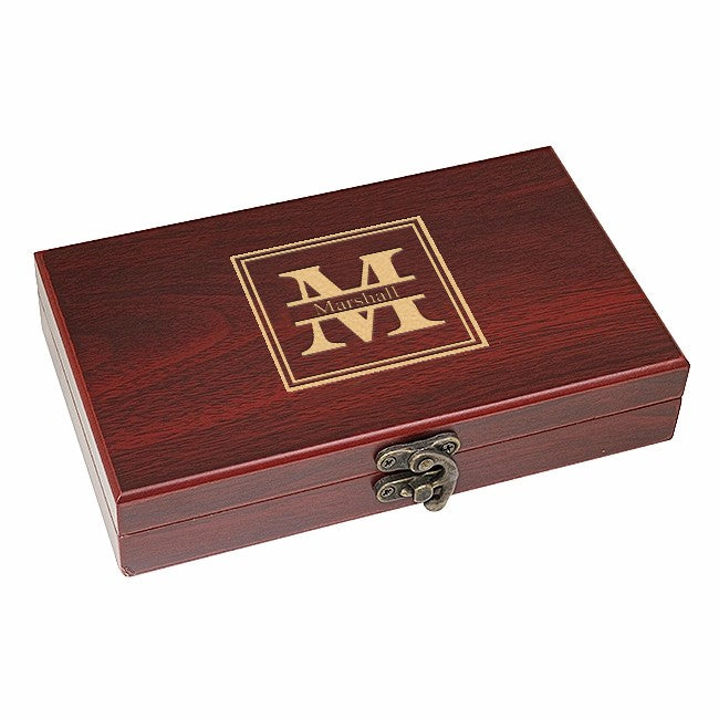 Split Monogram  Cards & Dice Set