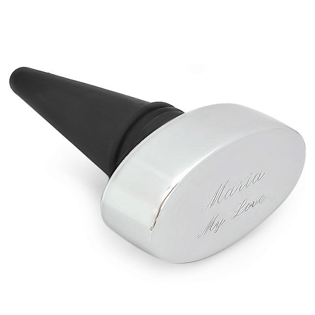 Oval Top Personalized Wine Stopper