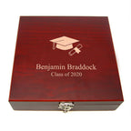Cap & Gown Graduates Flask & Gaming Set - Executive Gift Shoppe
