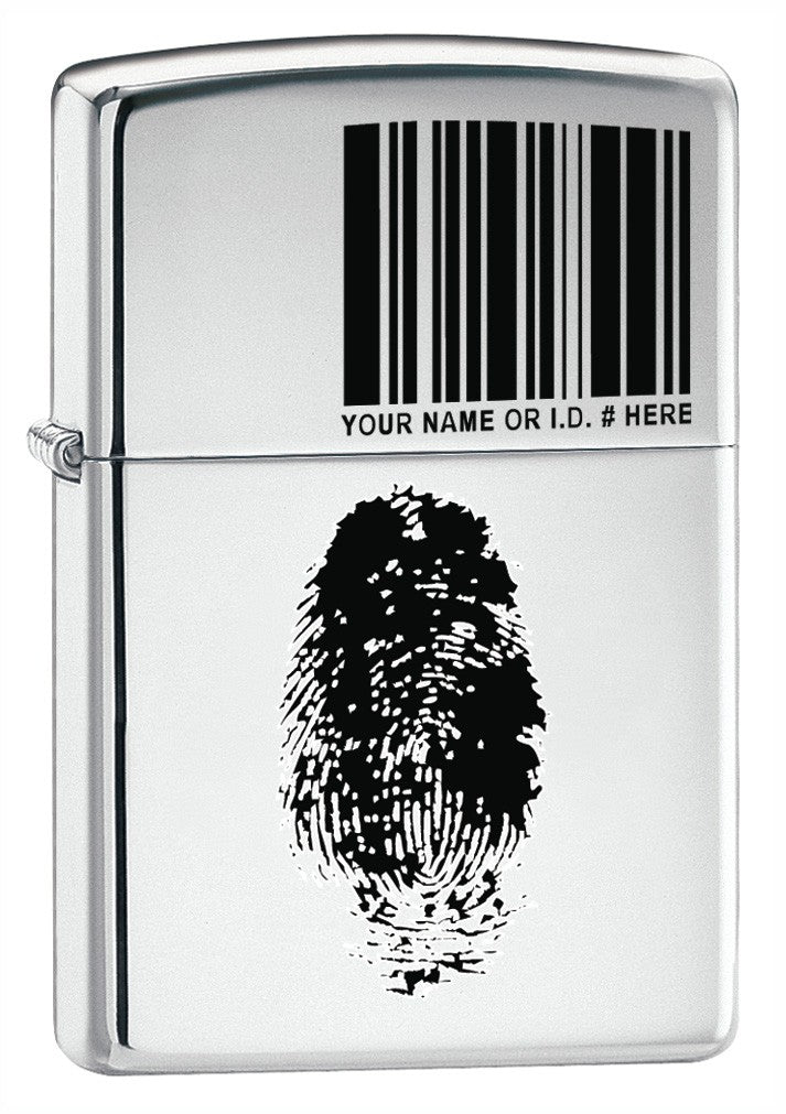 I.D. High Polish Chrome Zippo Lighter - ID# 20836