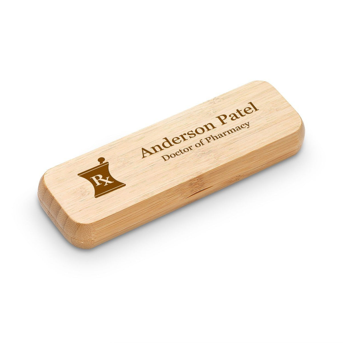 Pharmacist Theme Laser Engraved Bamboo Pen and Box Set