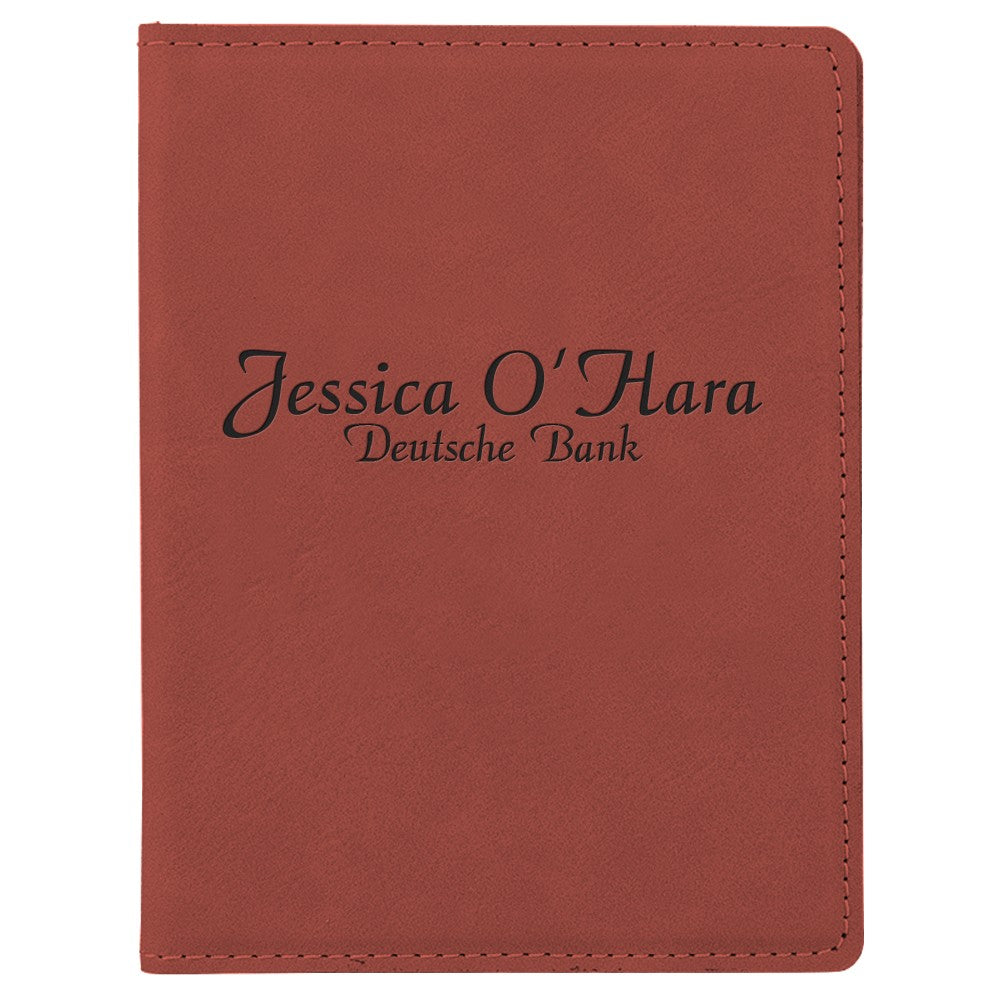 Personalized Rose Passport Holder
