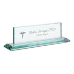 Distinguished Collection Doctor Theme Personalized Crystal Desktop Name Plate