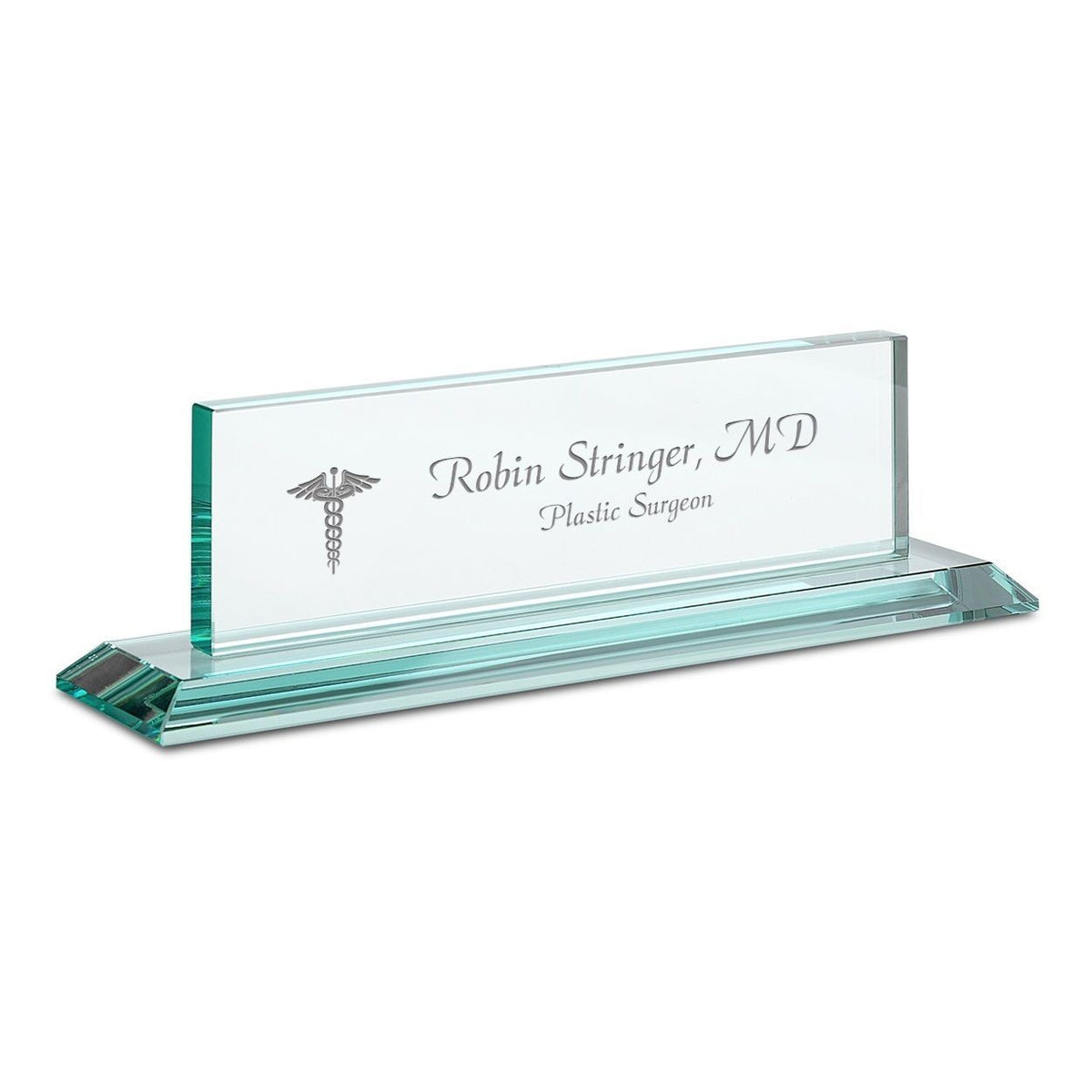Distinguished Collection Doctor Theme Personalized Crystal Desktop Name Plate