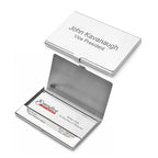 Polished Stainless Steel Business Card Holder - Executive Gift Shoppe