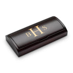 Roman Monogram Laser Engraved Black & Silver Pen & Pencil Gift Set