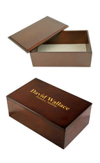 Small Espresso Finish Wooden Keepsake Chest