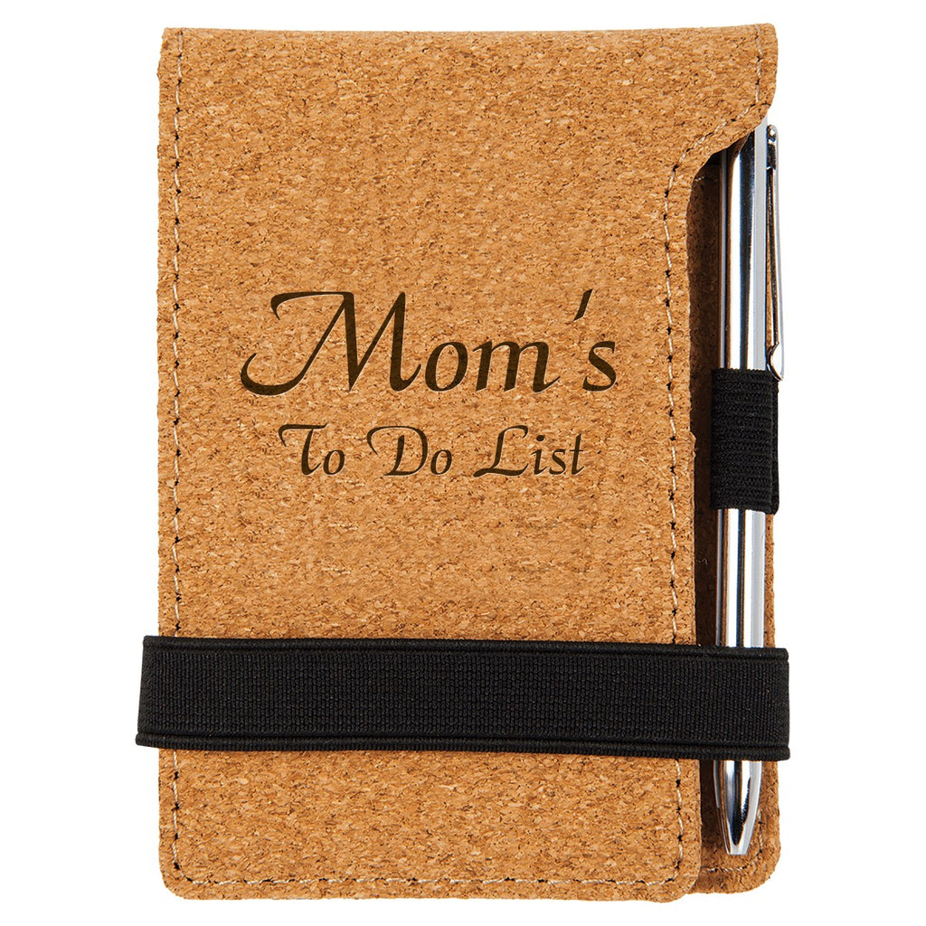 Personalized Cork Note Pad & Pen