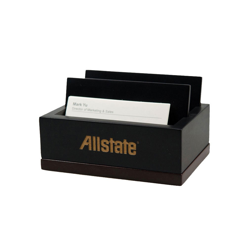 Executive Wooden Cell Phone and Business Card Holder - Executive Gift Shoppe